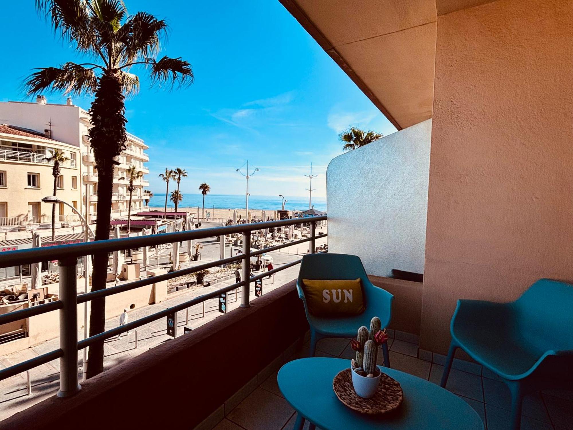 Superbe T2 Vue Mer Avec Ascenseur Canet Exterior foto